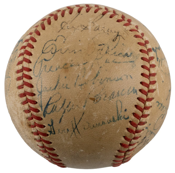 Jackie Robinson 1950 Brooklyn Dodgers Team Signed Baseball PSA DNA COA