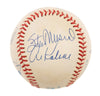 Willie Mays Hank Aaron Stan Musial 3,000 Hit Club Signed Baseball JSA COA