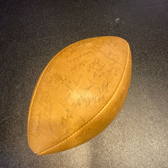 1982 Fighting Illini Liberty Bowl Team Signed Autographed Game Football NCAA