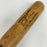 Travis Jackson Ted Lyons Judy Johnson Hall Of Fame Signed Baseball Bat JSA COA