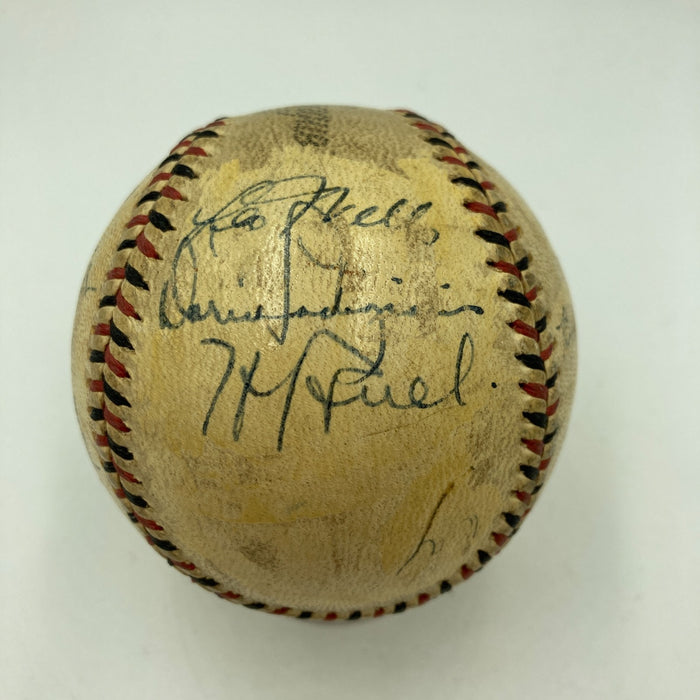 Honus Wagner Sweet Spot Signed Vintage 1940's Baseball Beckett COA