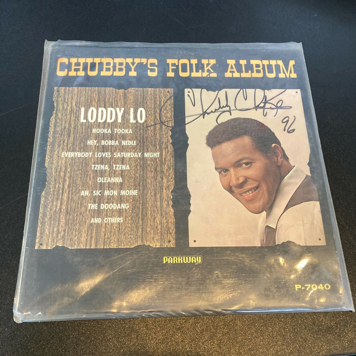 Chubby Checker Signed Autographed Vintage LP Record