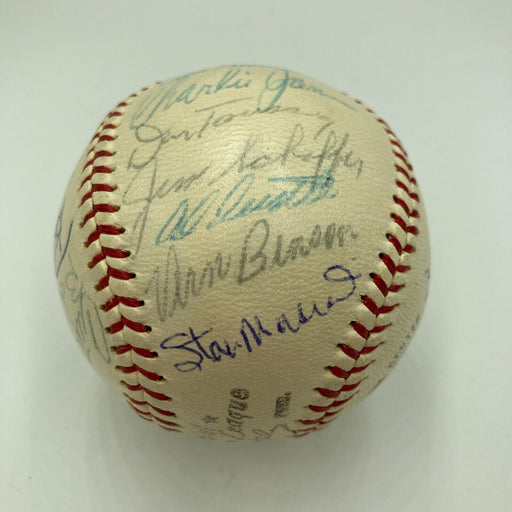 1961 St. Louis Cardinals Team Signed Baseball Stan Musial JSA COA
