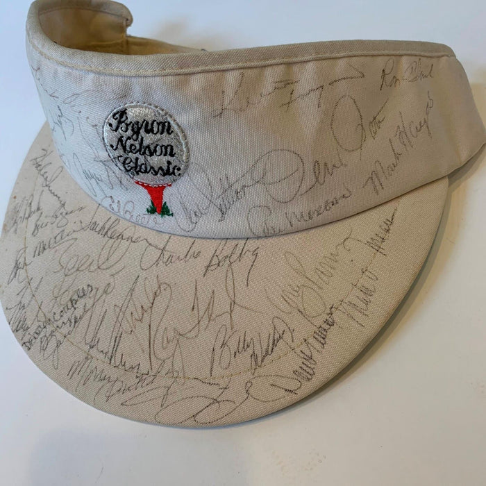 Rare Payne Stewart PGA Golf Greats Multi Signed Hat Visor 30+ Sigs With JSA COA