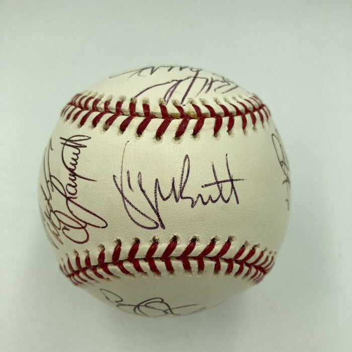 Justin Verlander Pre Rookie 2005 Futures All Star Game Team Signed Baseball MLB