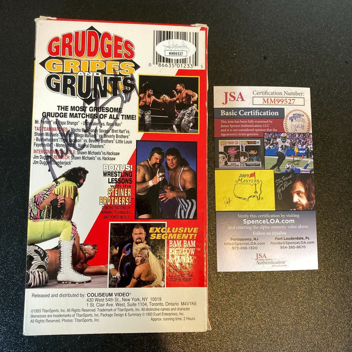 The Bushwhackers Luke Bushwhacker & Butch Bushwhacker Signed VHS Movie JSA COA