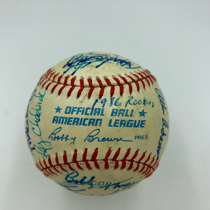 Rare "The Rookie Of 1986" Multi Signed American League Baseball