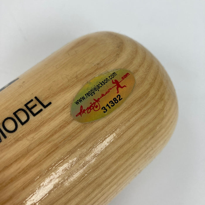 Duke Snider Signed Inscribed STAT Baseball Bat Reggie Jackson COA