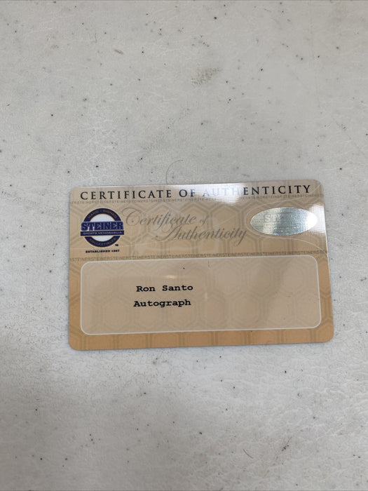 RARE Ron Santo Signed Game Used Actual Flag Flown At Wrigley Field Steiner COA