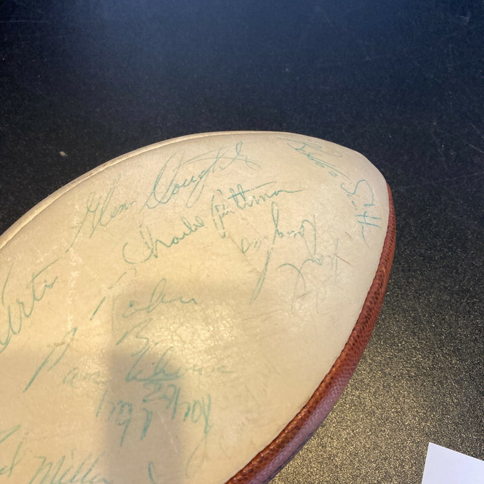 1971 Baltimore Colts Team Signed Official NFL Football Johnny Unitas JSA COA