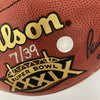 2004 New England Patriots Super Bowl Champs Team Signed Football Tom Brady JSA