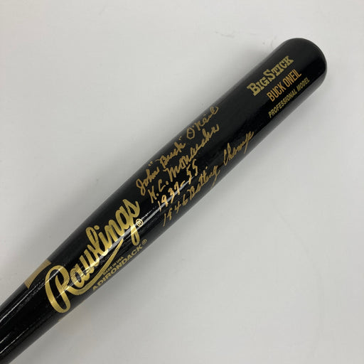 John Buck O'Neil "K.C. Monarchs, 1937-55, 1946 Batting Champ" Signed Bat PSA DNA