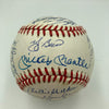 1961 New York Yankees World Series Champs Team Signed Baseball Mickey Mantle BAS