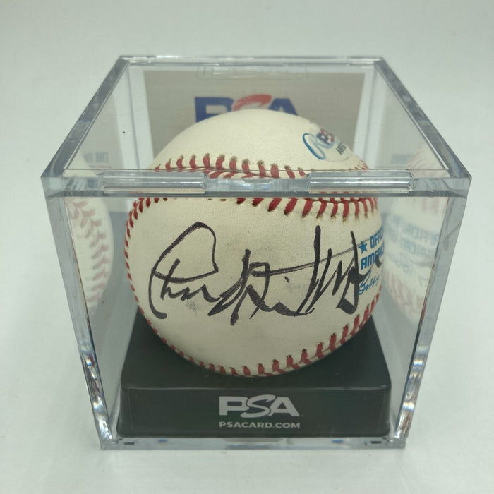 Charlton Heston Signed Official American League Baseball PSA DNA COA