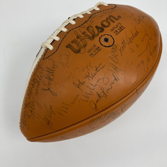 1978 Nebraska Cornhuskers Big 8 Champs Team Signed Football 40+ Sigs JSA COA