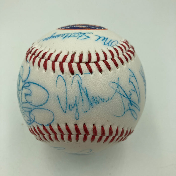 Vintage 1986 New York Mets World Series Champs Team Signed Baseball JSA COA