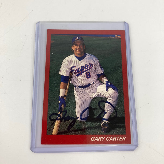 Gary Carter Signed Baseball Card RC JSA COA Auto