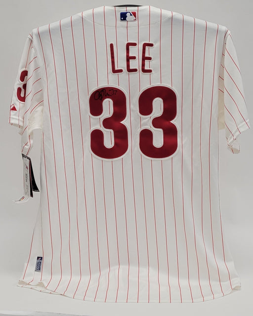 Cliff Lee Signed Authentic Philadelphia Phillies Majestic Jersey Jersey MLB Holo