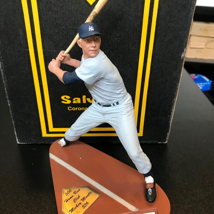 Rare Mickey Mantle Signed Original Salvino Mastermold #3/8 Foot Damaged With COA