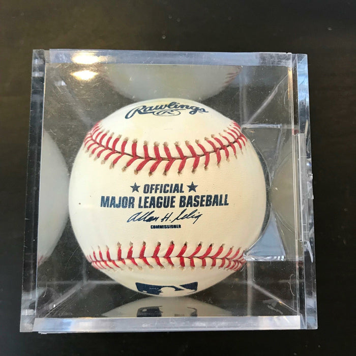 Larry Mize Signed Autographed Official Major League Baseball PGA Golf
