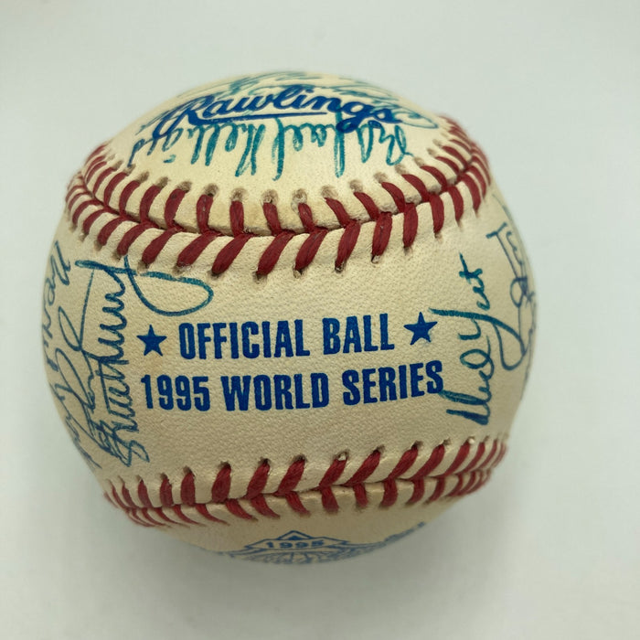 1995 Atlanta Braves World Series Champs Team Signed W.S. Baseball 30 Sig JSA COA