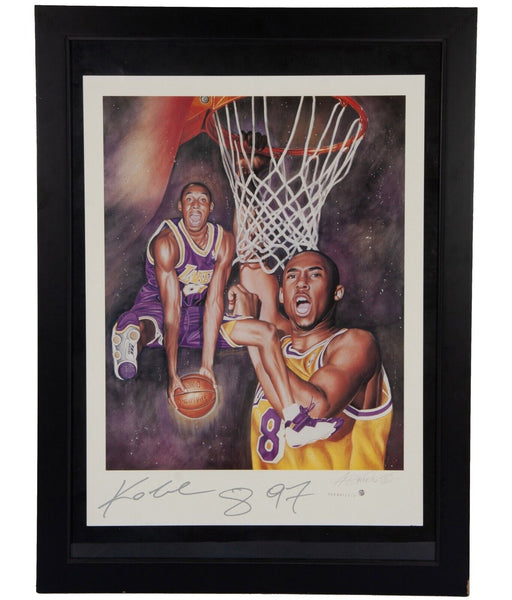 Stunning Kobe Bryant Signed 1997 Rookie Signed Large 18x24 Litho Photo PSA DNA