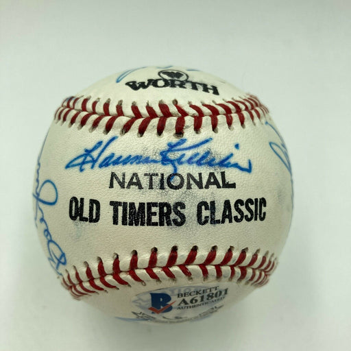 Harmon Killebrew HOF Signed Cracker Jack Old Timers Game Baseball Beckett COA