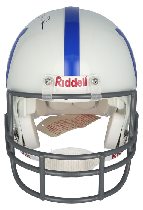 Johnny Unitas Signed Baltimore Colts Riddell Full Size Helmet Beckett COA