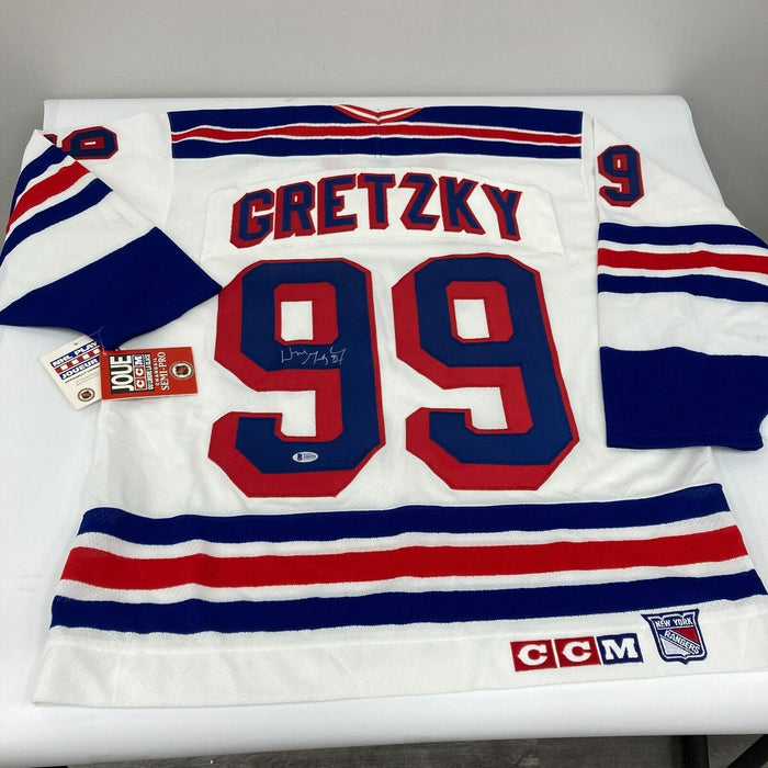 Wayne Gretzky Signed New York Rangers CCM Game Model Jersey Beckett COA