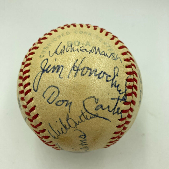 Red Auerbach John Madden MLB NBA NFL HOF Legends Multi Signed Baseball JSA COA