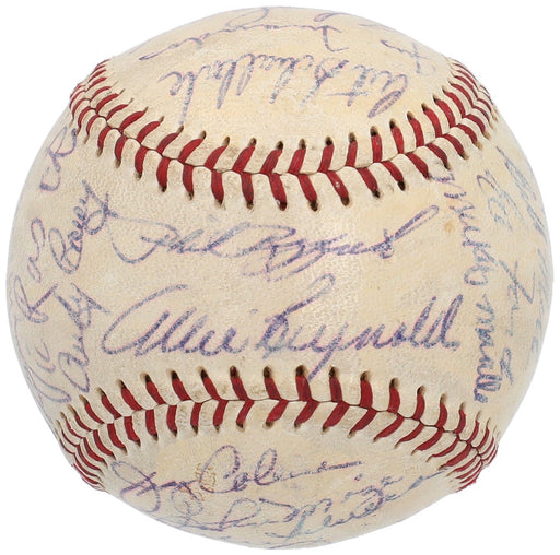 1953 New York Yankees World Series Champs Team Signed Baseball Mickey Mantle JSA
