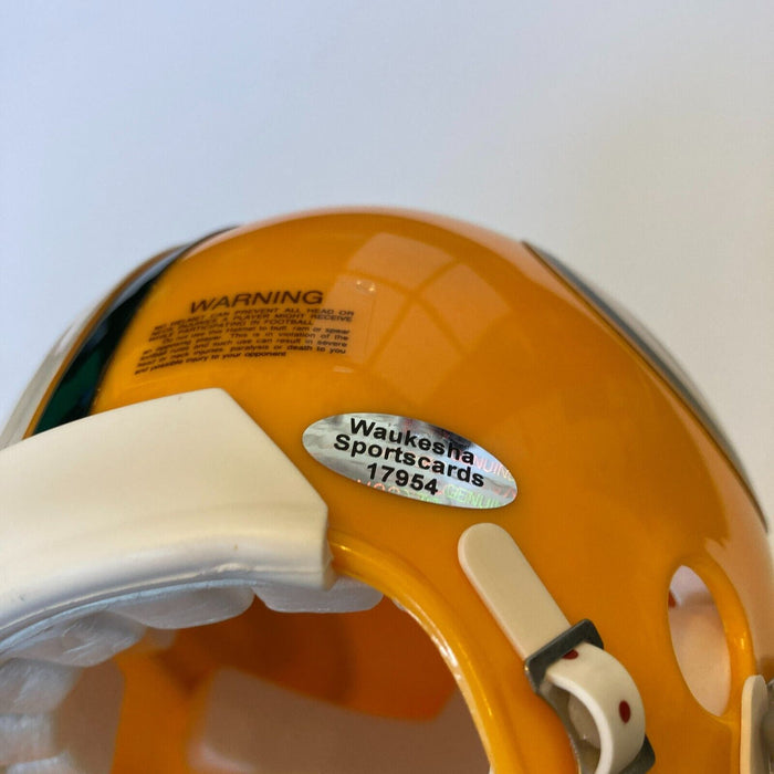 Dave Robinson HOF 2013 Signed Green Bay Packers Mini Helmet JSA COA