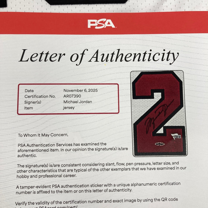 Michael Jordan Signed 1997-98 Pro Cut Chicago Bulls Jersey PSA & UDA Upper Deck