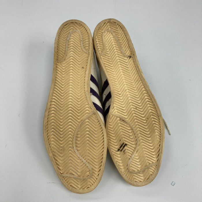 Mark Eaton Signed Utah Jazz Game Worn Sneakers Shoes JSA COA