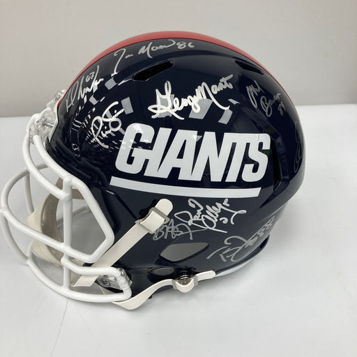 1986 New York Giants Super Bowl Champs Team Signed Full Size Helmet 26 Sigs JSA