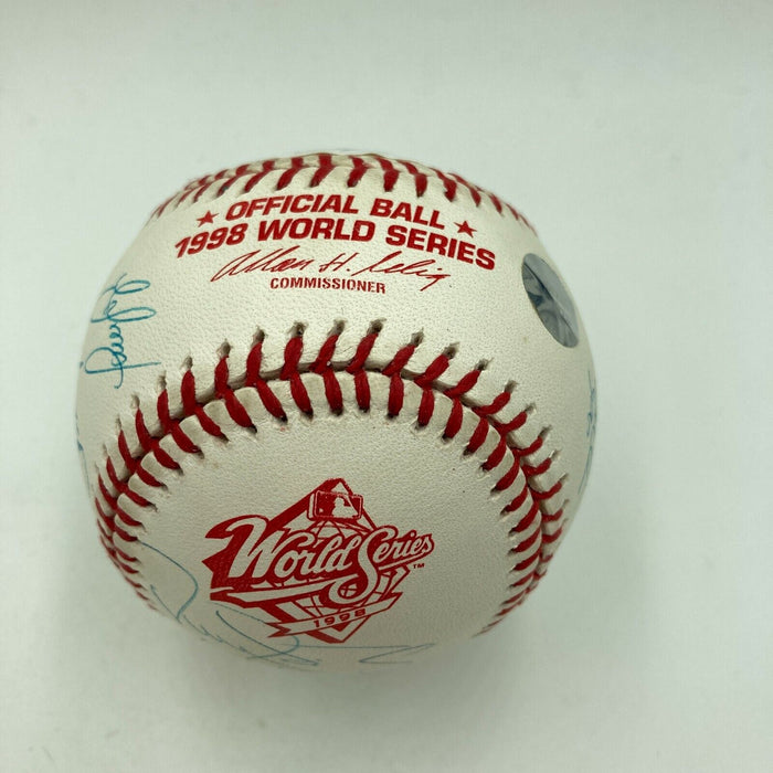 1998 New York Yankees World Series Champs Team Signed Baseball Derek Jeter JSA