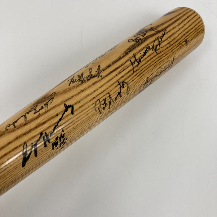 Mariano Rivera Earliest Known 1991 Greensboro Hornets Team-Signed Bat Beckett