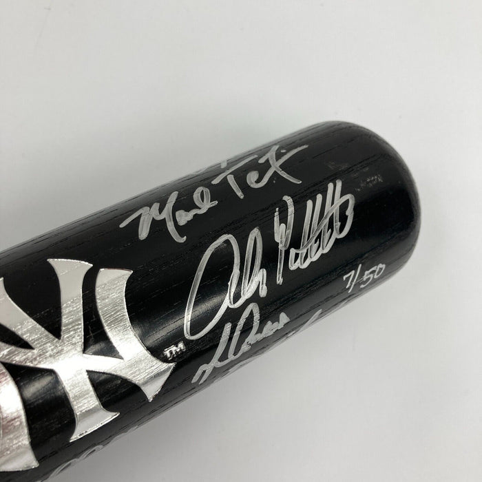 2009 New York Yankees World Series Champs Team Signed Bat #7/50 Steiner COA
