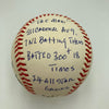 Beautiful Stan Musial Signed Heavily Inscribed Career STAT Baseball RJ COA