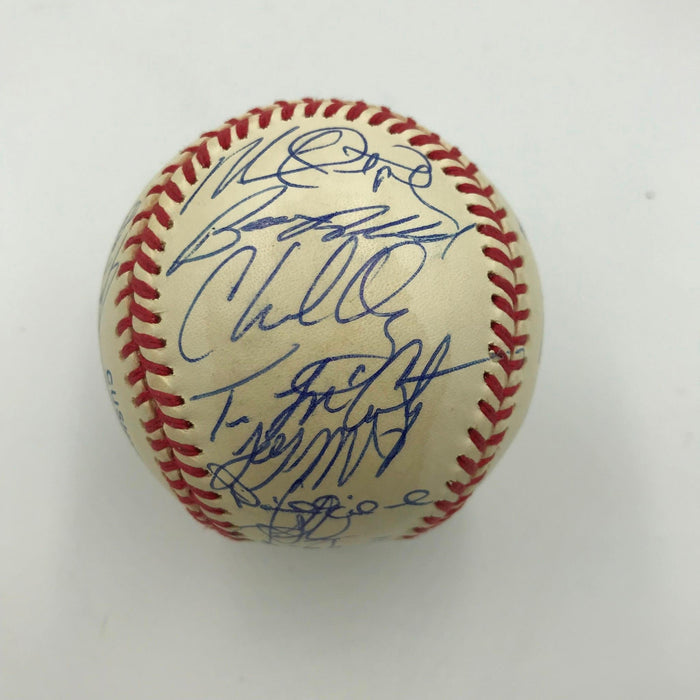 Earliest Known Jim Thome Rookie 1993 Charlotte Knights Team Signed Baseball JSA