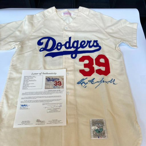 Roy Campanella Signed Brooklyn Dodgers Authentic Game Model Jersey With JSA COA