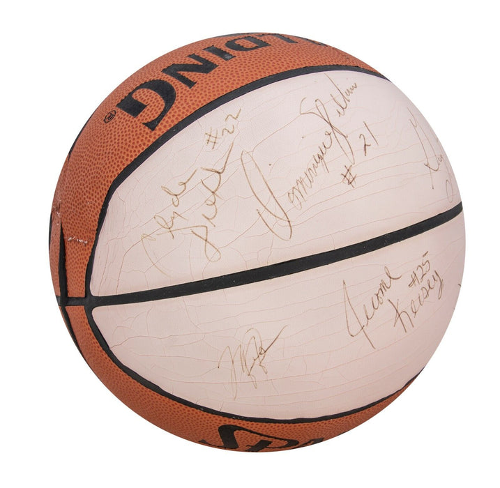Michael Jordan 1988 Slam Dunk Contest Multi Signed Spalding Basketball Beckett