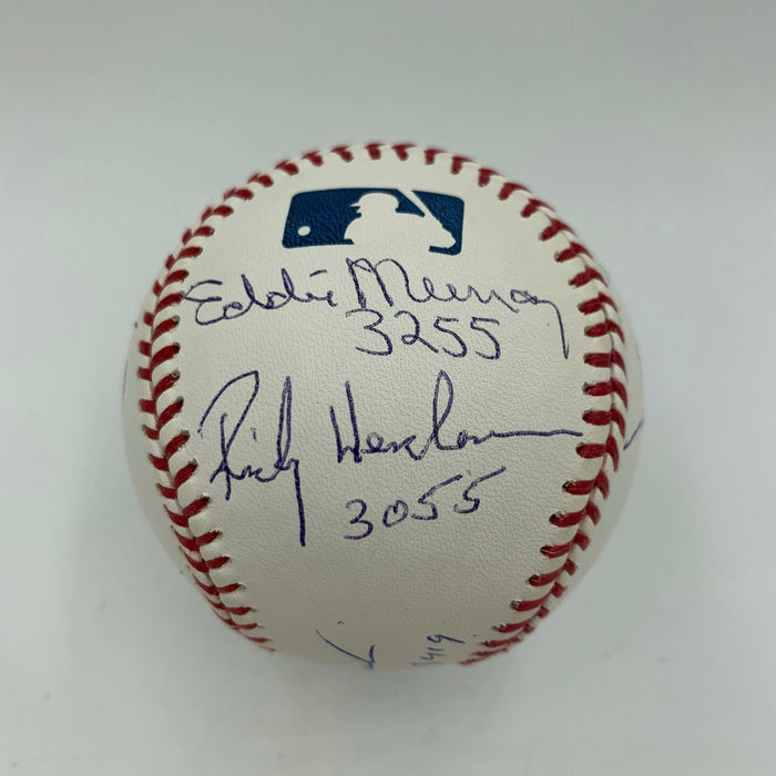 Stunning 3,000 Hit Club Signed Baseball With Hit Total Inscriptions JSA COA