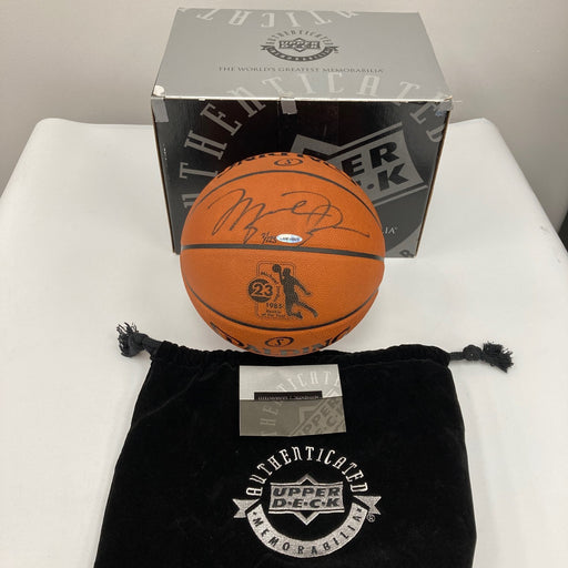 Michael Jordan Signed "1985 Rookie of the Year" Basketball UDA PSA & Beckett COA