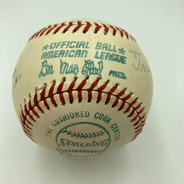 Mike Gazella 1927 Yankees Sweetspot Signed American League Baseball Beckett COA