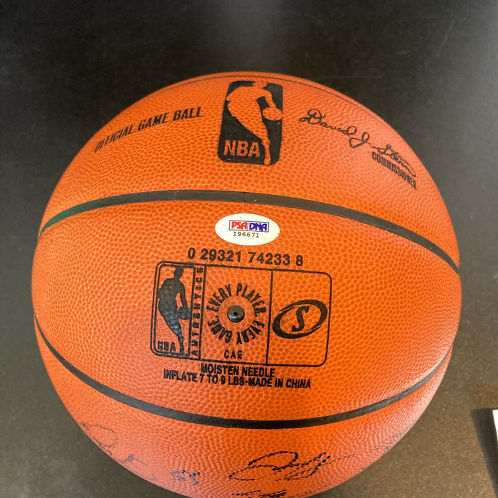 Lebron James 2008-2009 Cleveland Cavaliers Team Signed Game Basketball PSA DNA