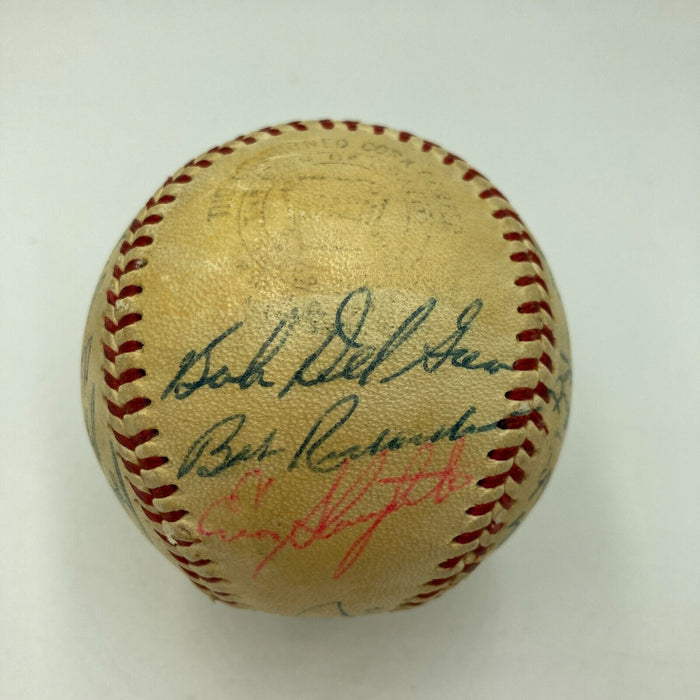1958 New York Yankees World Series Champs Team Signed Baseball JSA COA