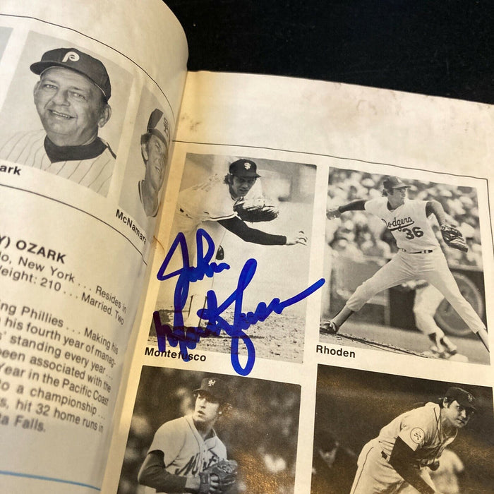John Montefusco Signed Autographed Vintage 1976 All Star Game Program