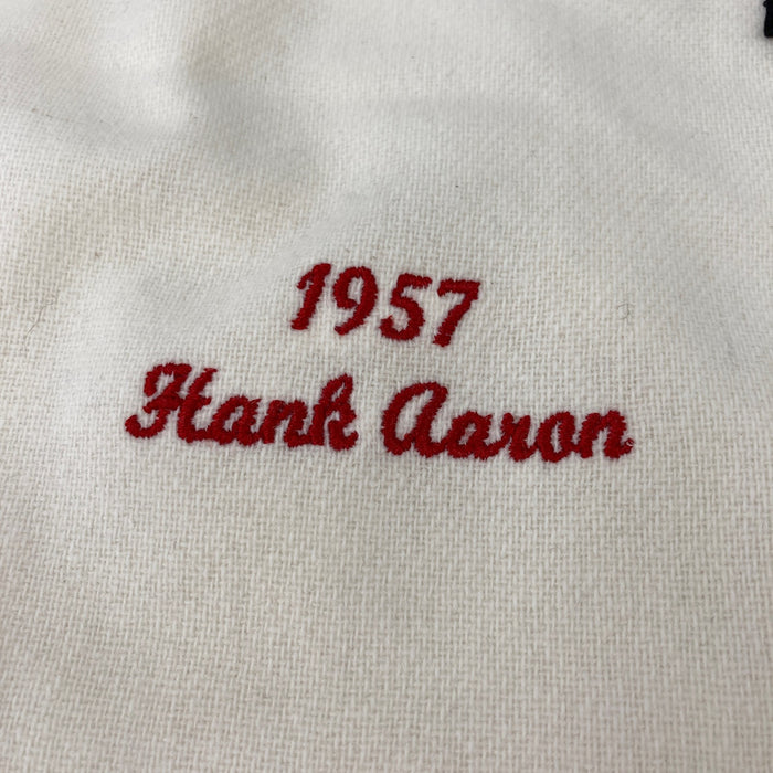Hank Aaron "Hall Of Fame 1982" Signed Authentic Milwaukee Braves Jersey JSA COA