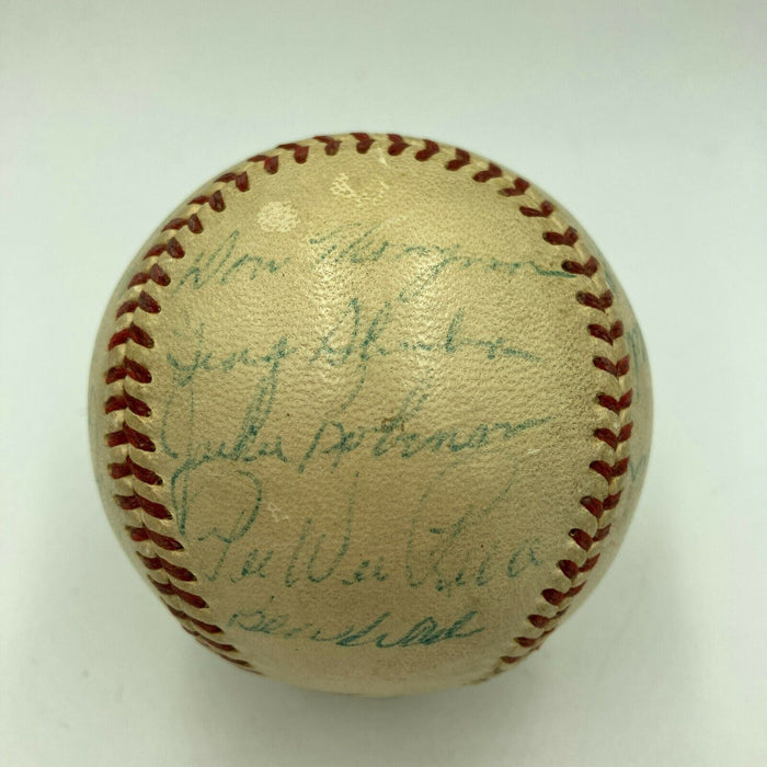 Jackie Robinson & Roy Campanella 1953 Brooklyn Dodgers Team Signed Baseball PSA